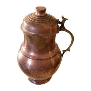 Vintage IMAX Large 11" Copper Brass Turkish Pitcher